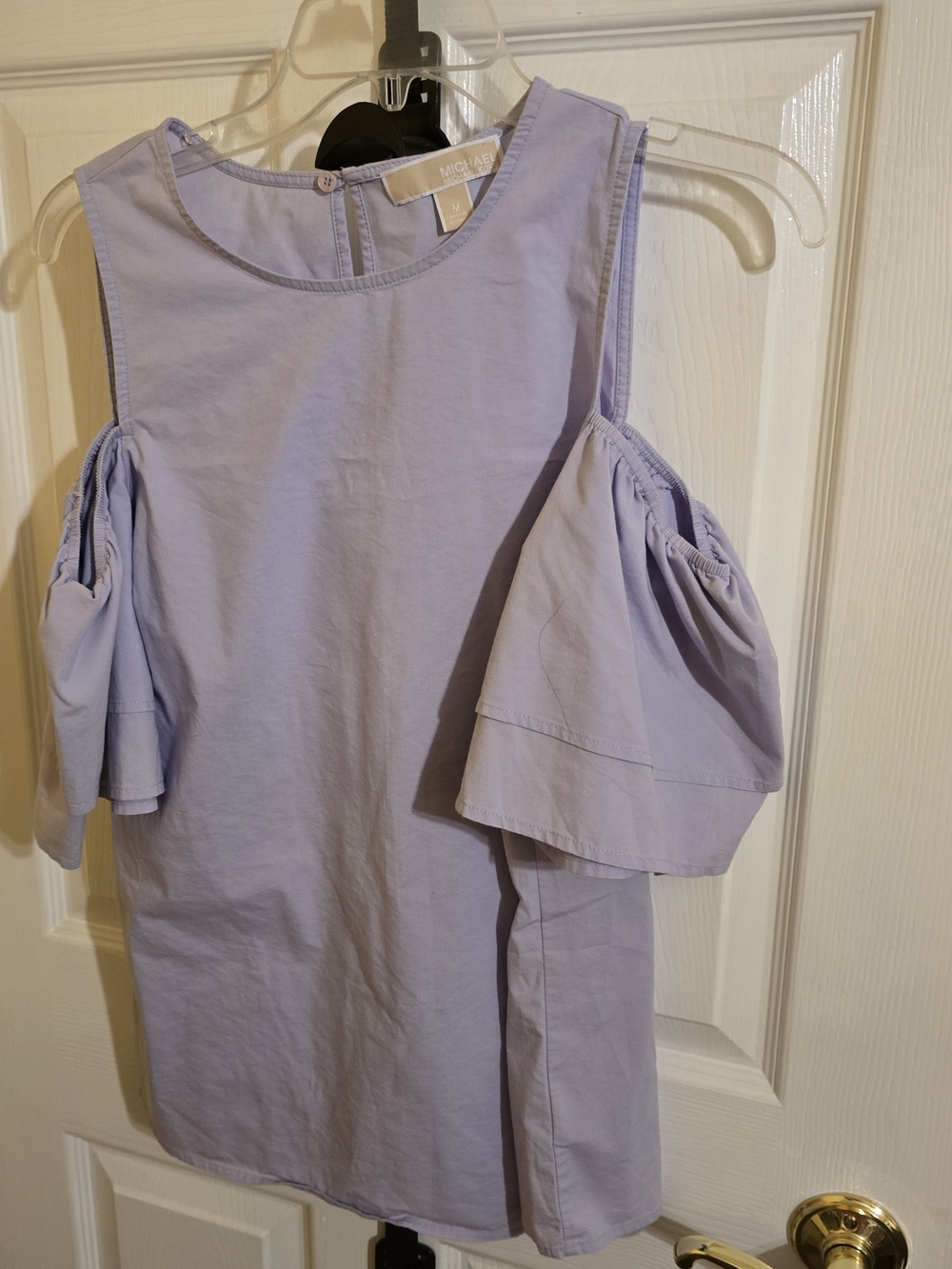 Michael Kors Lavender Cold-Shoulder Camisole Top
